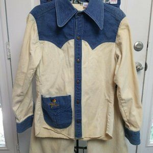 Antonio Guiseppe Vintage Denim Bell Bottom Suit